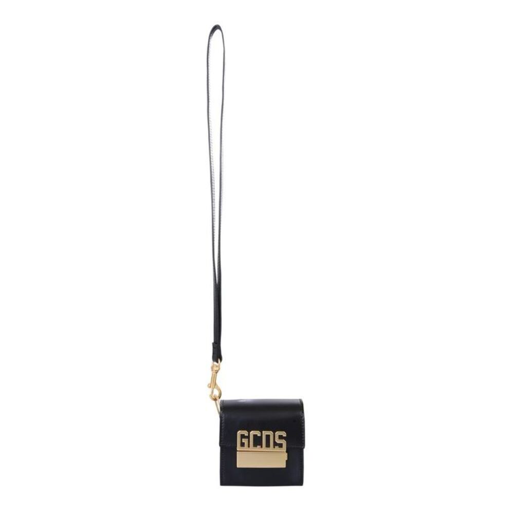 GCDS Logo Strap Pouch Men BLACK Crossbody